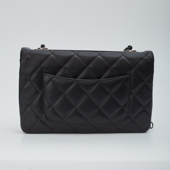CHANEL LAMBSKIN BLACK TRENDY CC FLAP BAG (2015) - Picture 3 of 12